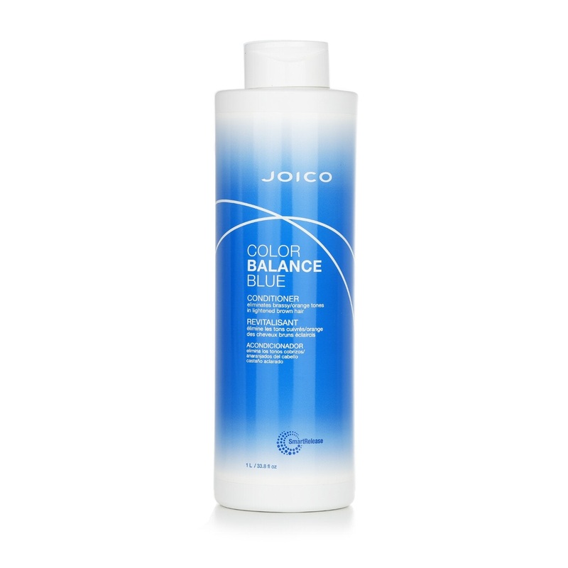Joico Color Balance Blue Conditioner (Eliminates Brassy/Orange Tones In Lightened Brown Hair)  1000ml/33.8oz