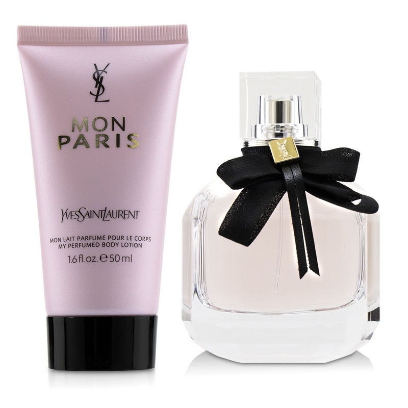 Yves Saint Laurent Mon Paris Coffret: Eau De Parfum Spray 50ml/1.6oz + My Perfumed Body Lotion 50ml/1.6oz  2pcs