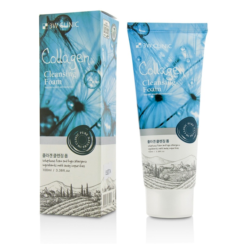 3W Clinic Cleansing Foam - Collagen  100ml/3.38oz