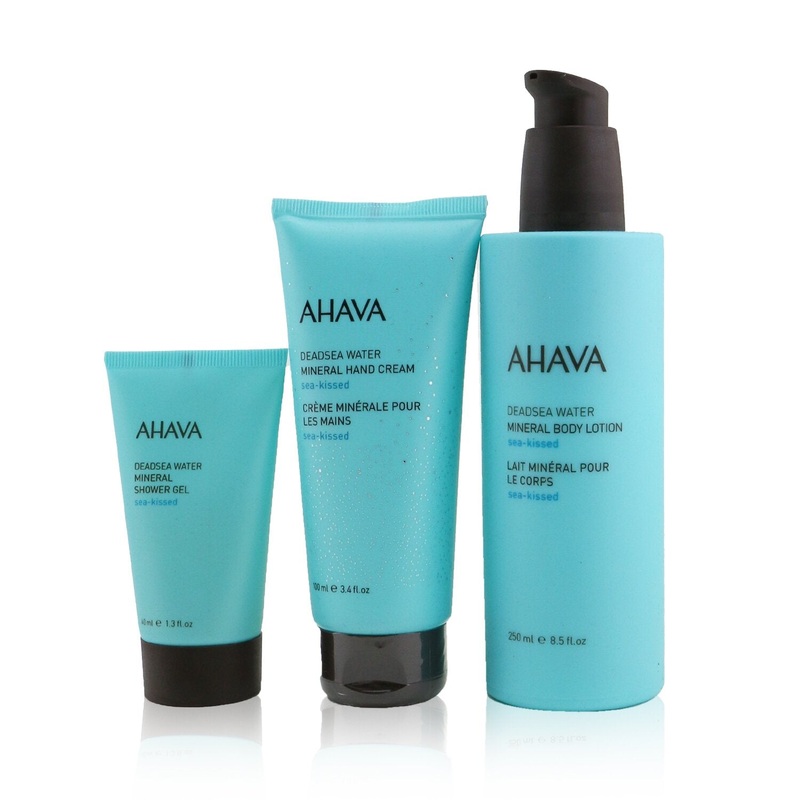 Ahava Sea-Kissed Mineral Delights Set: Mineral Body Lotion 250ml+ Mineral Hand Cream 100ml+ Mineral Shower Gel 40ml  3pcs