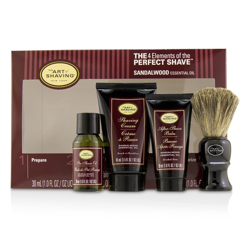 The Art Of Shaving The 4 Elements of the Perfect Shave Mid-Size Kit - Sandalwood  4pcs