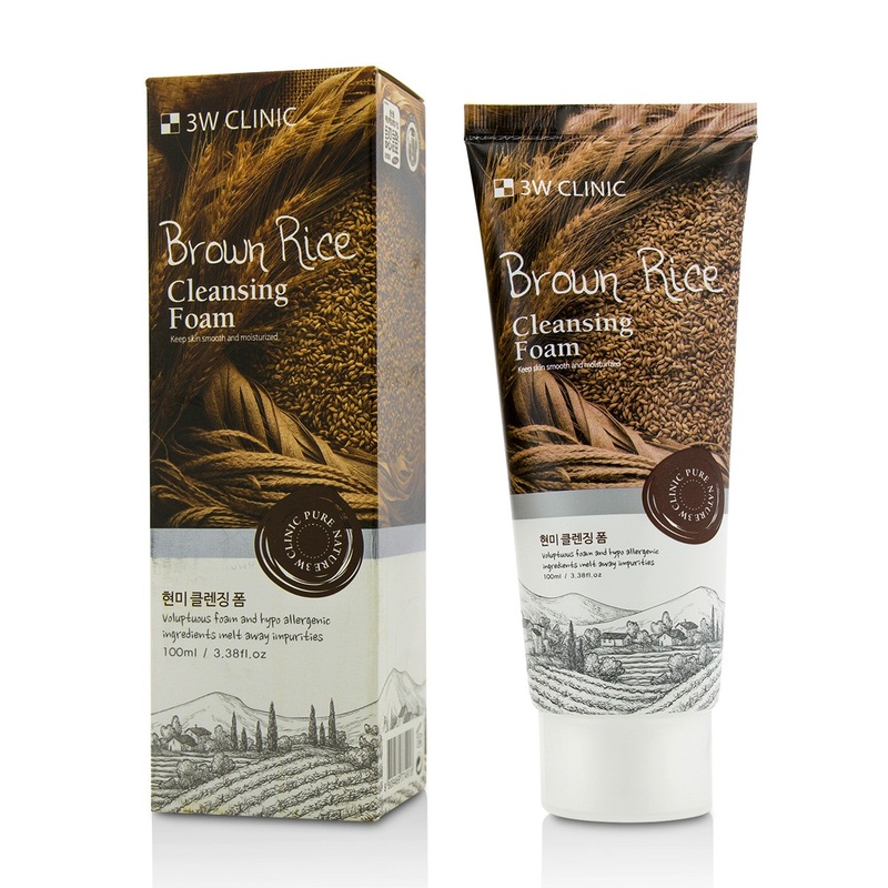 3W Clinic Cleansing Foam - Brown Rice  100ml/3.38oz