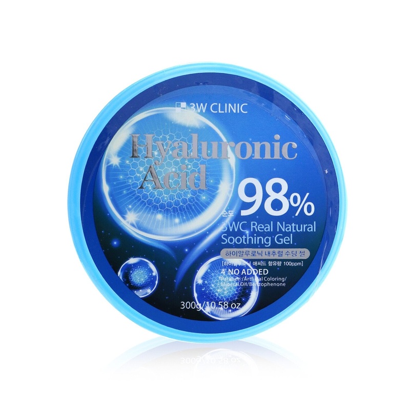 3W Clinic 98% Hyaluronic Acid Natural Soothing Gel  300g/10.58oz
