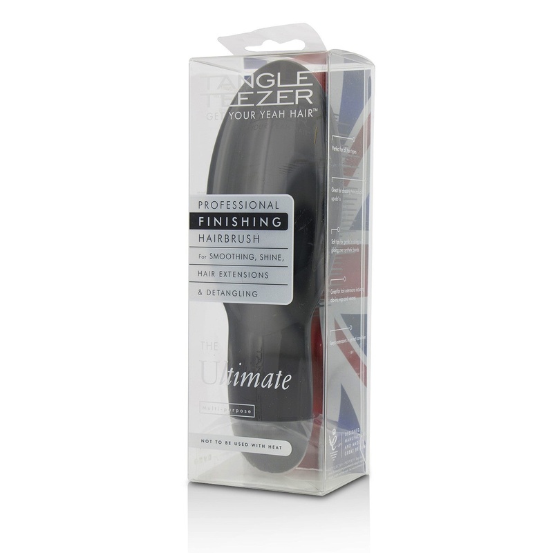 Tangle Teezer The Ultimate Professional Finishing Hair Brush - # Black (For Smoothing, Shine, Hair Extensions & Detangling)  1pc