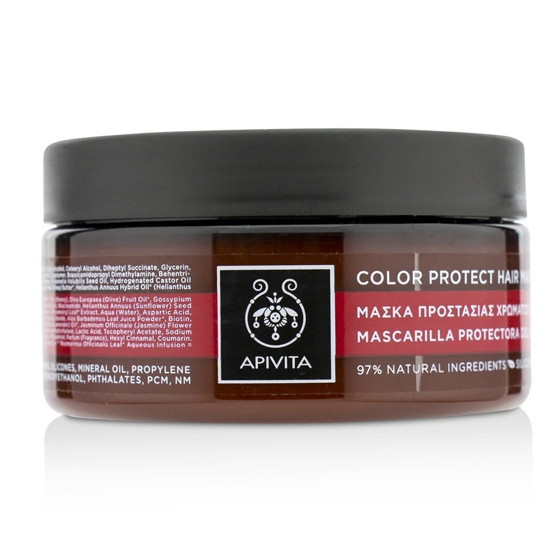 Apivita Color Protect Hair Mask with Sunflower & Honey (For Colored Hair)  200ml/6.75oz