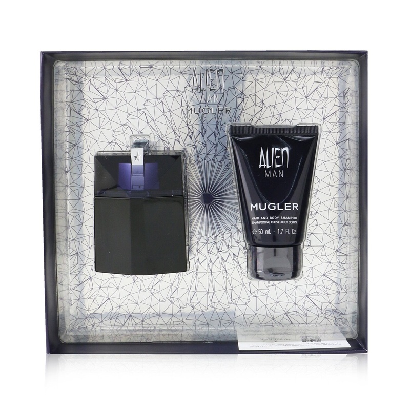 Thierry Mugler (Mugler) Alien Man Coffret: Eau De Toilette Refillable Spray 50ml/1.7oz + Hair And Body Shampoo 50ml/1.7oz  2pcs