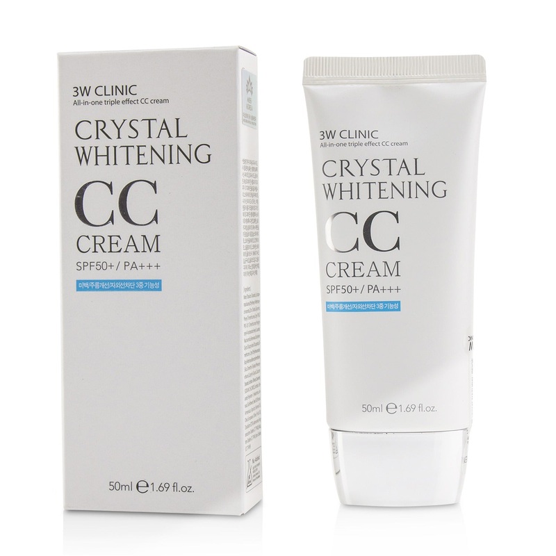 3W Clinic Crystal Whitening CC Cream SPF 50+/PA+++ - #02 Natural Beige  50ml/1.69oz
