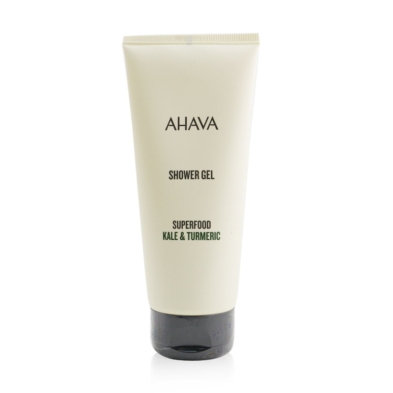 Ahava Superfood Kale & Turmeric Shower Gel (Box Slightly Damaged)  200ml/6.8oz