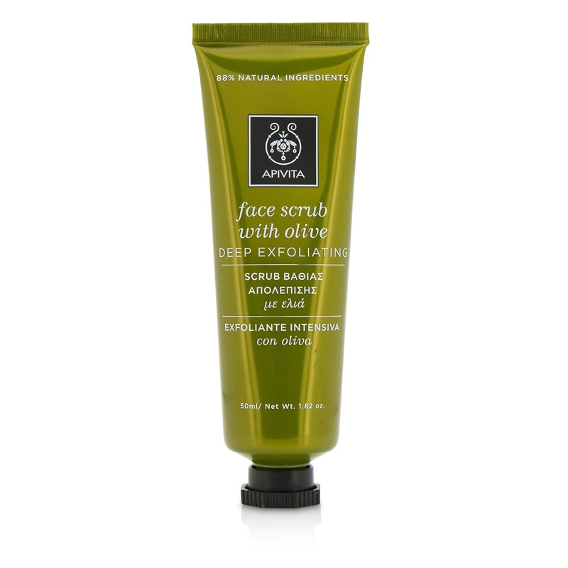 Apivita Face Scrub With Olive - Deep Exfoliating  50ml/1.82oz