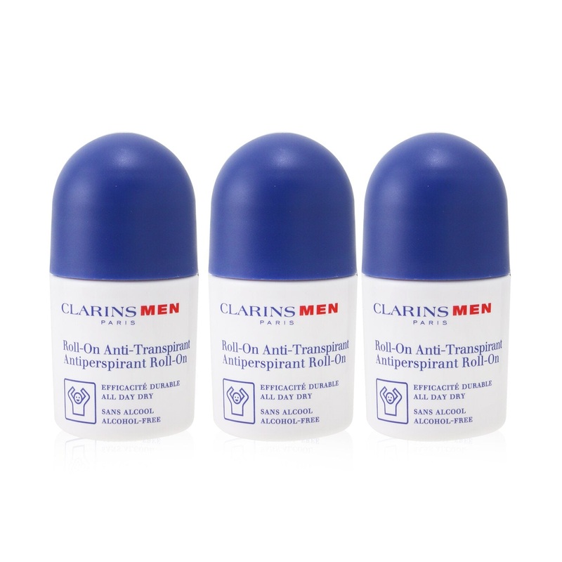 Clarins Men Antiperspirant Deo Roll-On Trio  3x50ml/1.7oz