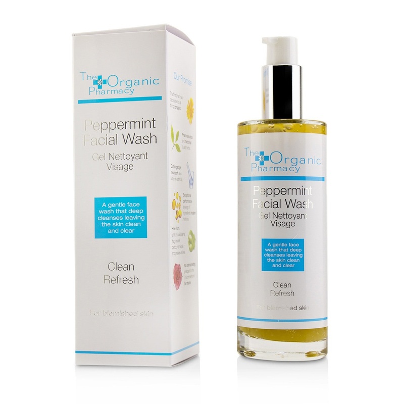 The Organic Pharmacy Peppermint Facial Wash - For Blemished Skin  100ml/3.3oz