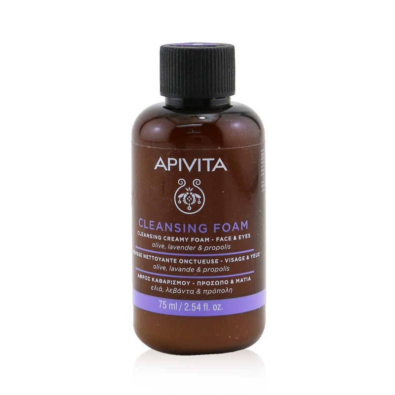 Apivita Cleansing Creamy Foam For Face & Eyes (Mini Size)  75ml/2.54oz