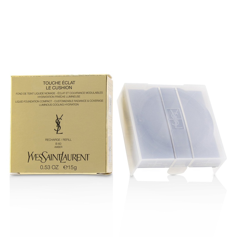 Yves Saint Laurent Touche Eclat Le Cushion Liquid Foundation Compact Refill - #B60 Amber  15g/0.53oz