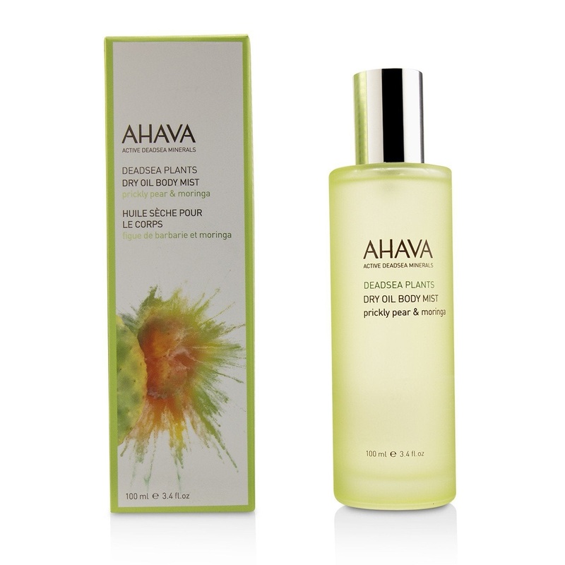 Ahava Deadsea Plants Dry Oil Body Mist - Prickly Pear & Moringa  100ml/3.4oz