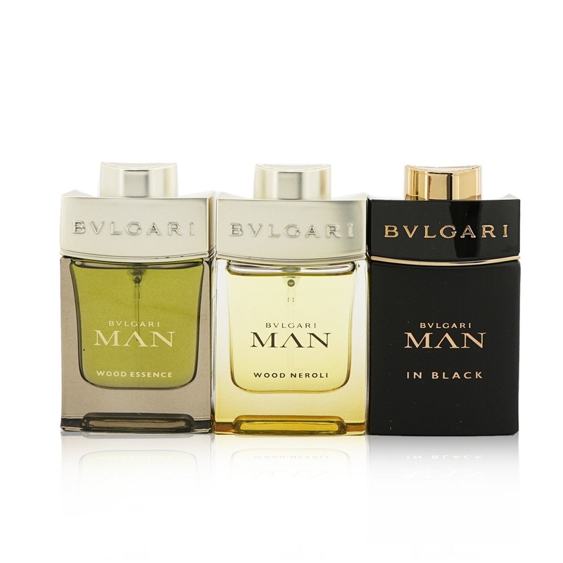 Bvlgari Man Coffret: In Black Eau De Parfum Spray + Wood Neroli Eau De Parfum Spray + Wood Essence Eau De Parfum Spray  3x15ml/0.5oz