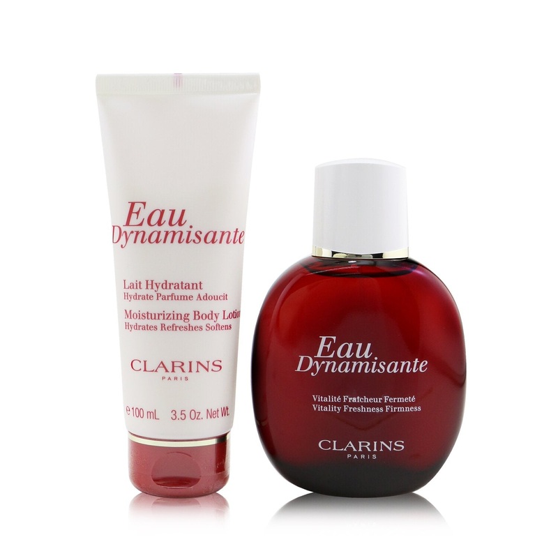 Clarins Eau Dynamisante Coffret: Fragrance Spray 100ml/3.3oz + Moisturizing Body Lotion 100ml/3.3oz  2pcs