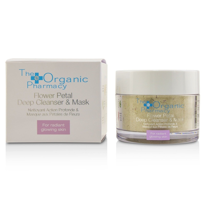 The Organic Pharmacy Flower Petal Deep Cleanser & Mask - For Radiant Glowing Skin  60g/2.14oz