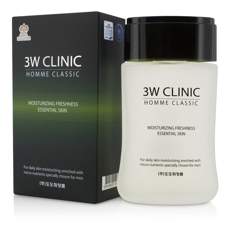 3W Clinic Homme Classic - Moisturizing Freshness Essential Skin  150ml/5oz