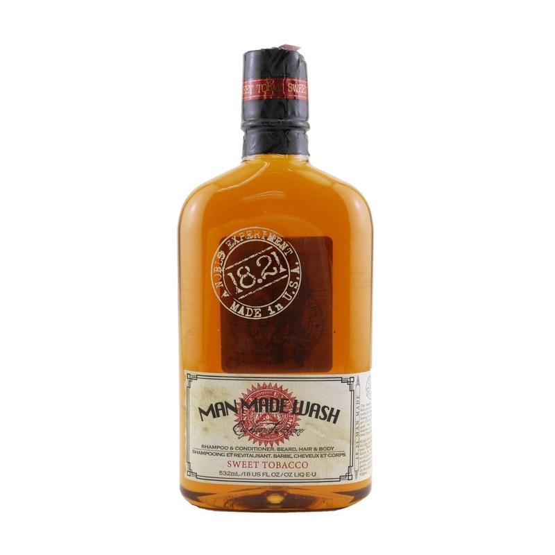 18.21 Man Made Man Made Wash Shampoo & Conditioner, Beard, Hair & Body - # Sweet Tobacco  532ml/18oz