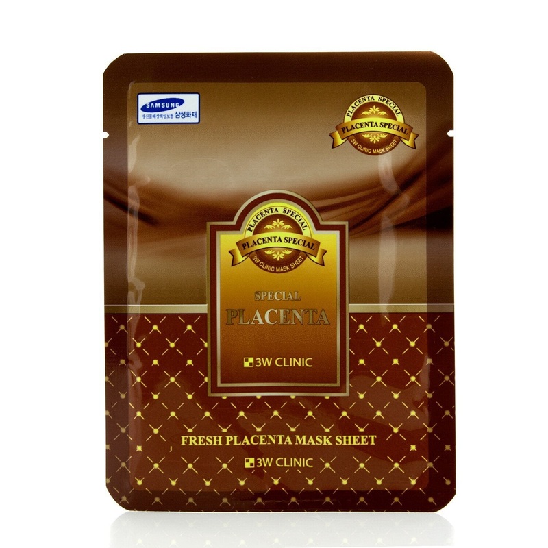 3W Clinic Mask Sheet - Fresh Placenta  10pcs