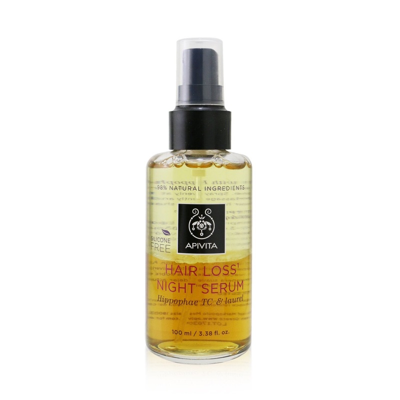 Apivita Hair Loss Night Serum with Hippophae TC & Laurel (Box Slightly Damaged)  100ml/3.38oz