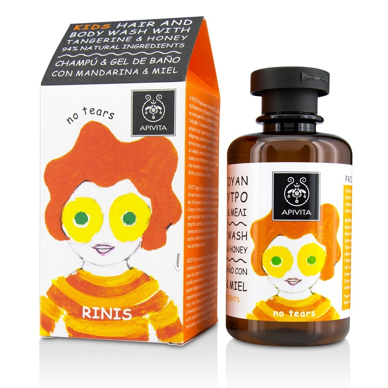 Apivita Kids Hair & Body Wash With Tangerine & Honey  250ml/8.5oz