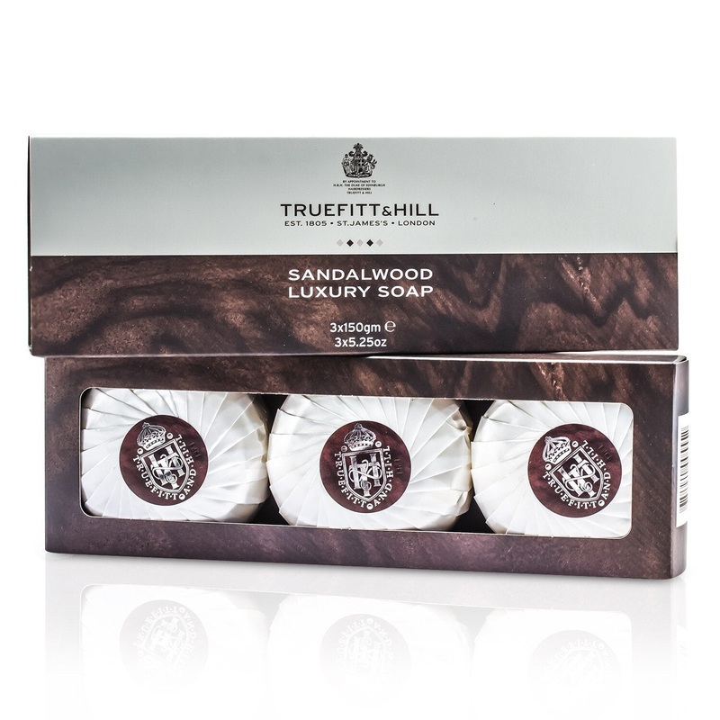 Truefitt & Hill Sandalwood Luxury Soap (Triple)  3x150g/5.25oz