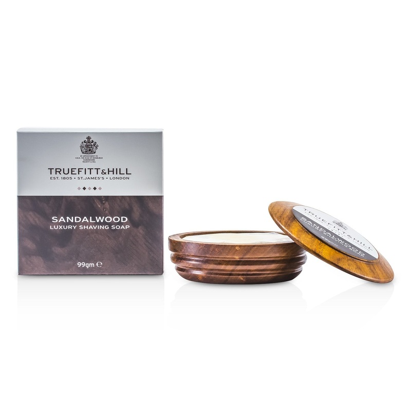 Truefitt & Hill Sandalwood Luxury Shaving Soap (In Wooden Bowl)  99g/3.3oz