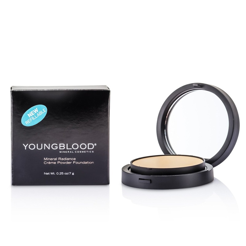 Youngblood Mineral Radiance Creme Powder Foundation - # Barely Beige  7g/0.25oz