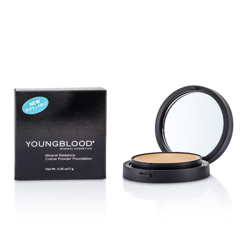 Youngblood Mineral Radiance Creme Powder Foundation - # Honey  7g/0.25oz