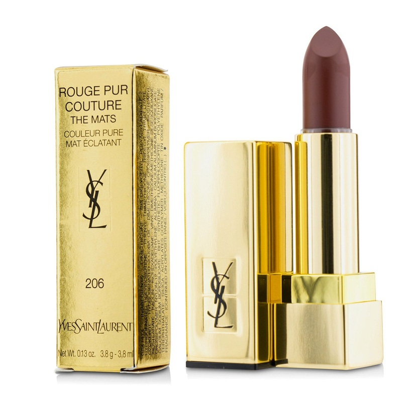 Yves Saint Laurent Rouge Pur Couture The Mats - # 206 Grenat Satisfaction  3.8g/0.13oz