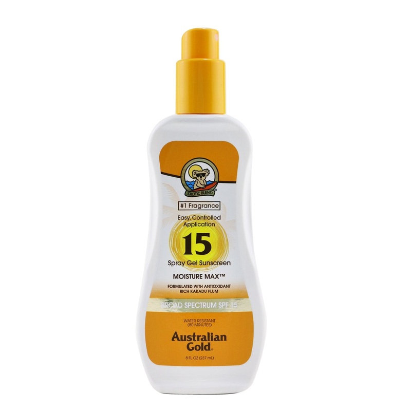 Australian Gold Spray Gel Sunscreen SPF 15  237ml/8oz