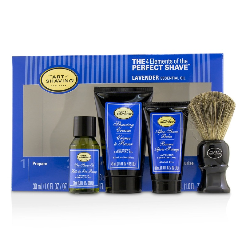 The Art Of Shaving The 4 Elements of the Perfect Shave Mid-Size Kit - Lavender  4pcs